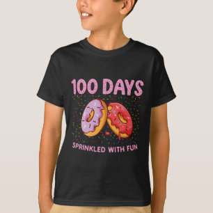100 Tage mit lustigem Donut besprenkelt 100. Tag d T-Shirt