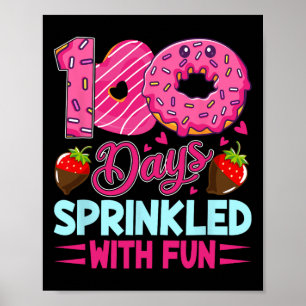 100 Tage mit lustigen Girls Kinder 100 Tage am Tag Poster