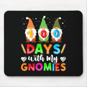 100 Tage mit meinen Gnomen 100 Tage Schullehrer Mousepad