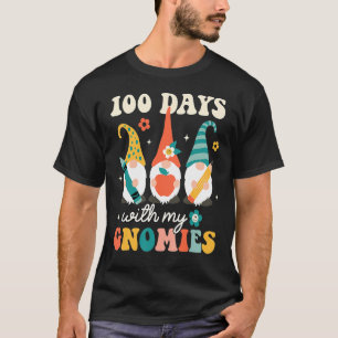 100 Tage mit meinen Gnomen 100 Tage Schulunterrich T-Shirt