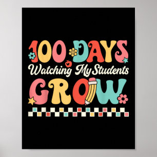 100 Tage mit Schülern am 100. Poster