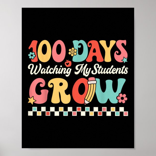 100 Tage mit Schülern am 100. Poster (Vorne)