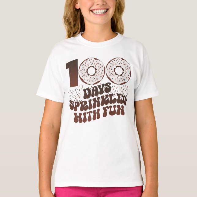 100 Tage mit Spaß 100 Schultage T-Shirt (Vorderseite)
