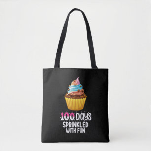 100 Tage mit Spaß gesprenkelter Cupcake-Schullehre