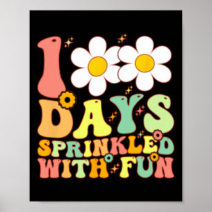 100 Tage mit Spaß geteilt Cupcake Kinder 100 Tage Poster