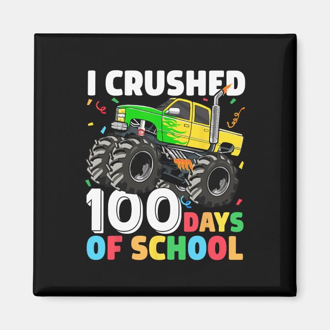 100 Tage Monster LKW 100 Scho-Tag Magnet (Vorne)