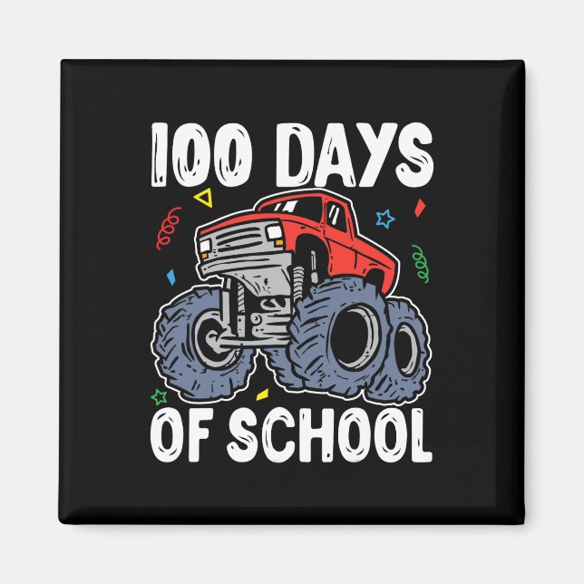 100 Tage Monster LKW 100 Scho-Tag Magnet (Vorne)