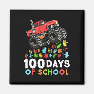 100 Tage Monster LKW 100 Scho-Tag Magnet
