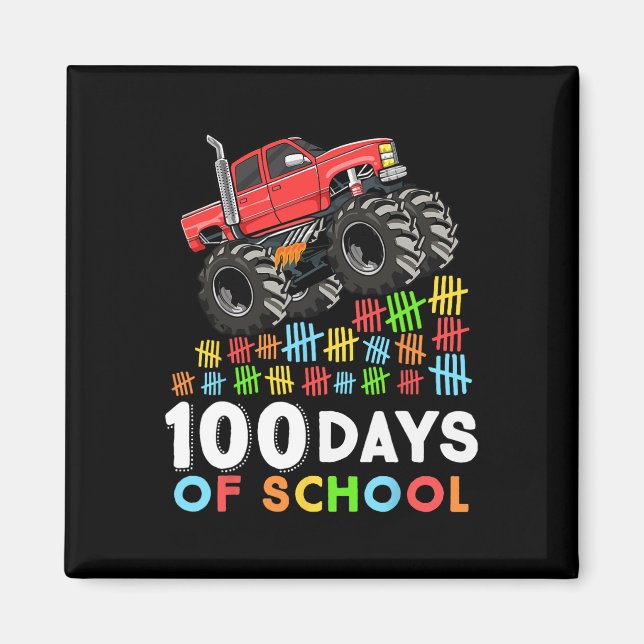 100 Tage Monster LKW 100 Scho-Tag Magnet (Vorne)