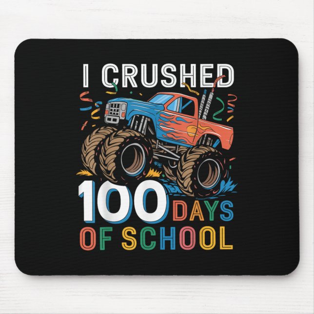 100 Tage Monster LKW 100. Schultag Mousepad (Vorne)