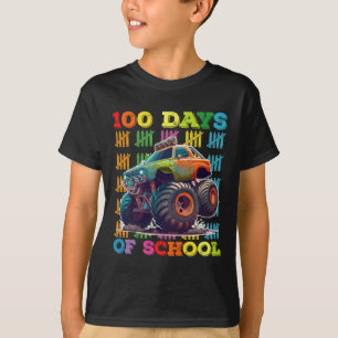 100 Tage Monster Truck Lehrer Schüler Schule T-Shirt
