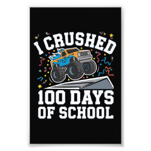 100 Tage Monster Truck Schule 100. Tagesschule Fotodruck