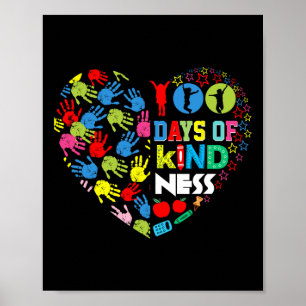 100 Tage netter Spaß 100 Tage der Schule Outfi Poster