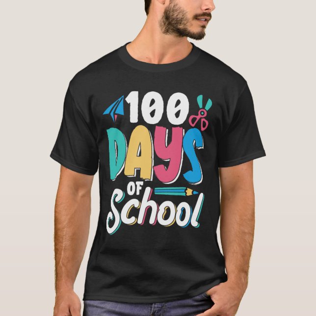 100 Tage Niedliche Cl Kids Pupil T-Shirt (Vorderseite)