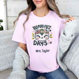 100 Tage Niedlicher Lehrer T-Shirt