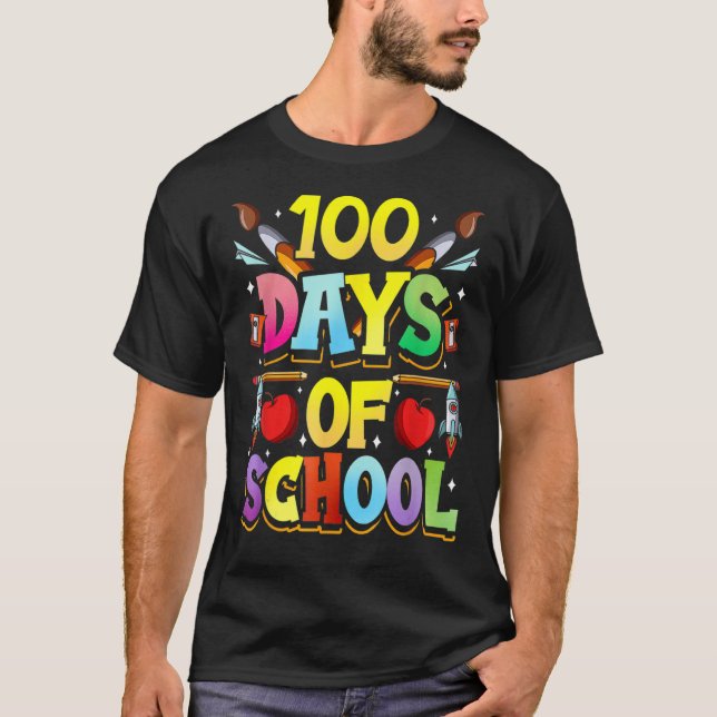 100 Tage Niedliches Schulteam süße Redewendungen T-Shirt (Vorderseite)