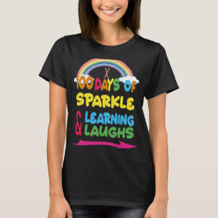 100 Tage Os Sparkle Learning & Laughs 2023 T-Shirt