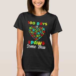 100 Tage Pfau etwas Ness Herz 100. Tag Schule D T-Shirt