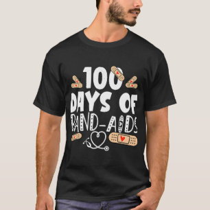 100 Tage Pflaster - Schulkrankenpflege 100 Tage T-Shirt