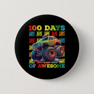 100 Tage Phantastischer Monster-Lkw 100. Tagesschu Button