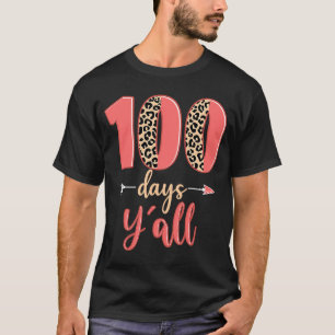 100 Tage pro Lehrer 100 Tage Leopard in der Schule T-Shirt