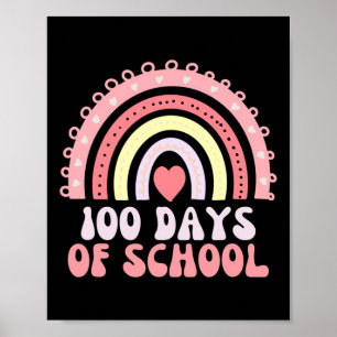 100 Tage Regenbogen am 100. Schultag 100 Poster