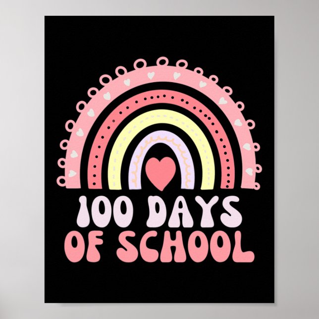 100 Tage Regenbogen am 100. Schultag 100 Poster (Vorne)