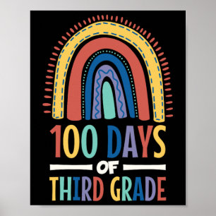 100 Tage Regenbogen der dritten Klasse am 100. Tag Poster