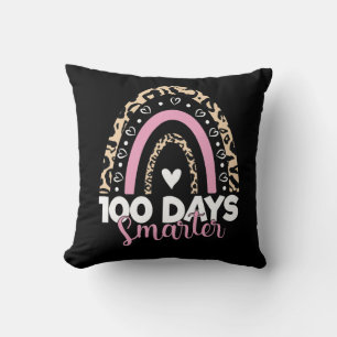 100 Tage Samrter Happy 100. Tag der Schule Regenbo Kissen