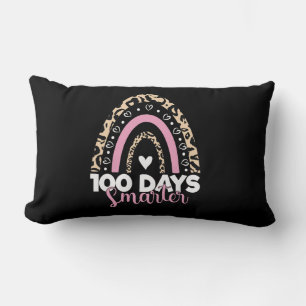 100 Tage Samrter Happy 100. Tag der Schule Regenbo Lendenkissen