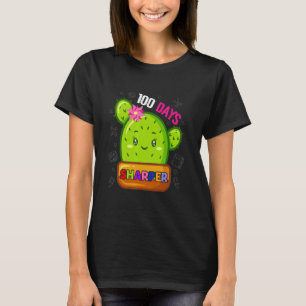 100 Tage schärfer Kaktus Lehrer Glücklicher 100. T T-Shirt