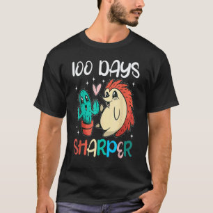100 Tage schärferer Kaktus Igel Lehrer 100. Tag T-Shirt
