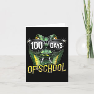 100 Tage Schlange Schüler Mädchen 100. Karte