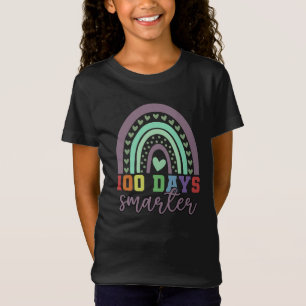 100 Tage Schlauer 100. Schultag Niedlicher Regenbo T-Shirt