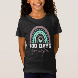 100 Tage Schlauer 100. Schultag Niedlicher Regenbo T-Shirt