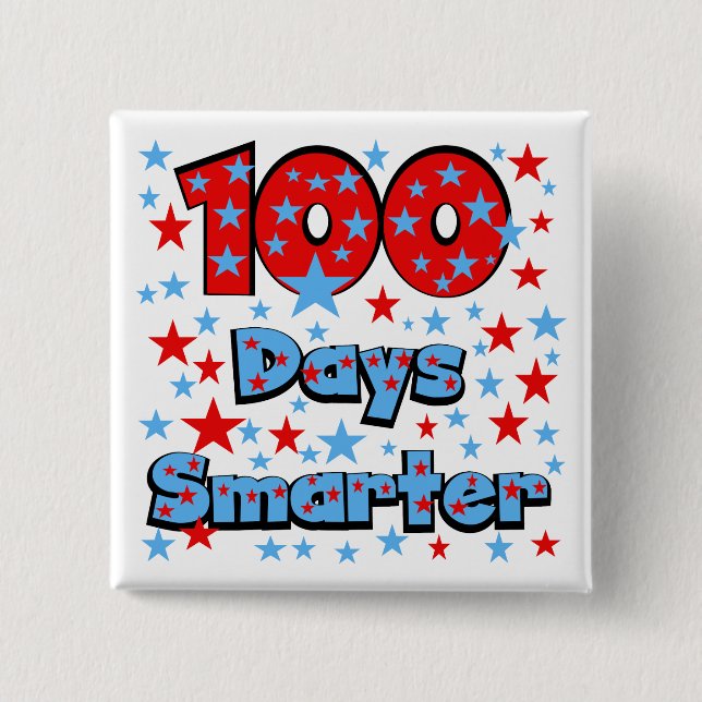 100 Tage schlauer Button (Vorderseite)