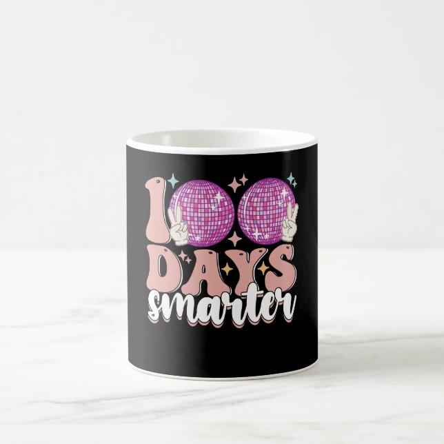 100 Tage schlauer Disco-Ball am 100. Schultag Kaffeetasse (Mittel)