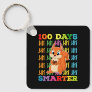 100 Tage schlauer Eichhörnchen 100. Schultag Schlüsselanhänger