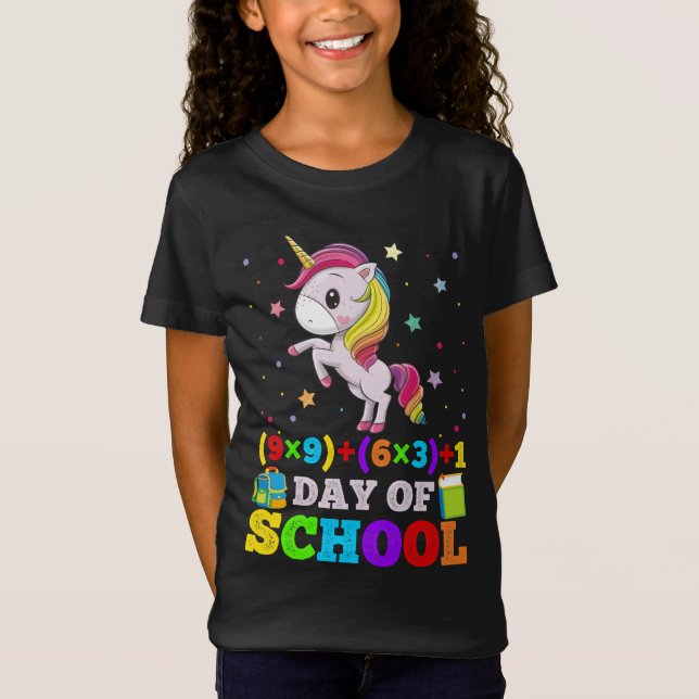 100 Tage schlauer einschließen T-Shirt (Vorderseite)