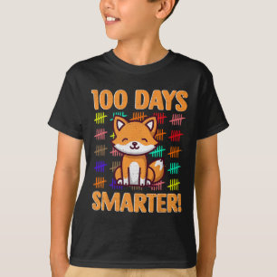 100 Tage schlauer Fuchs 100. Tag der Schule Lehrer T-Shirt