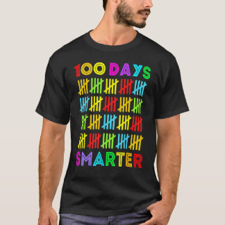 100 Tage schlauer Glücklicher 100. Schultag Schüle T-Shirt
