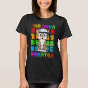 100 Tage schlauer Katze Kätzchen 100 Tage Schulkin T-Shirt