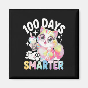 100 Tage Schlauer Kawaii Katze Kostüm 100. Magnet