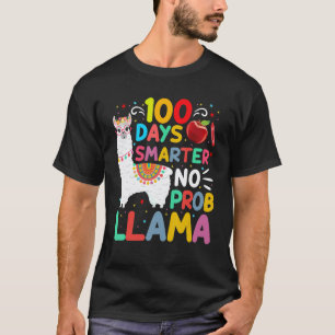 100 Tage schlauer Kein Probllama Lama 100 Tage Sc T-Shirt