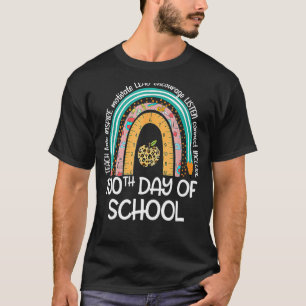 100 Tage schlauer Regenbogen 100. Schullehrtag T-Shirt