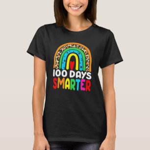 100 Tage schlauer Regenbogen 100. Schullehrtag T-Shirt