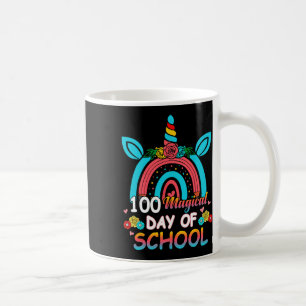 100 Tage Schlauer Regenbogen Einhorn 100. Scho-Tag Kaffeetasse