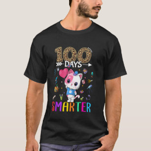100 Tage schlauer Süße Katzenmädchen Glücklicher 1 T-Shirt