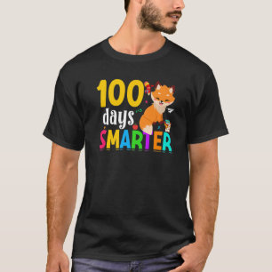 100 Tage schlauer Süße Tier Fox 100 Tage Scho T-Shirt