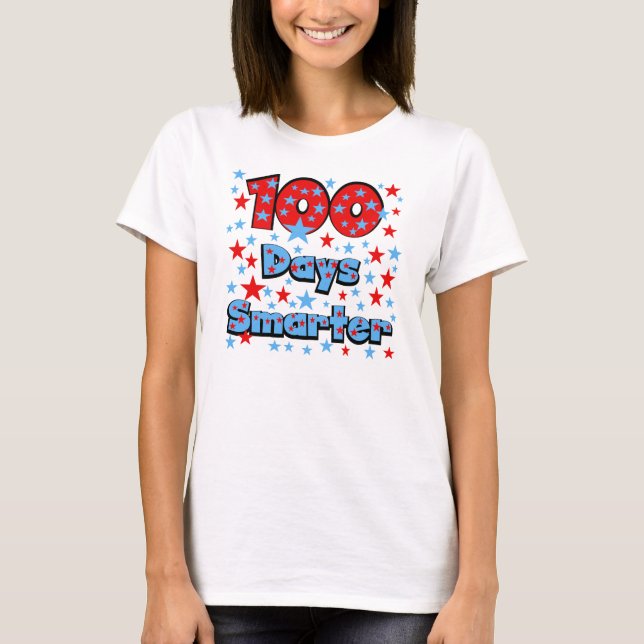 100 Tage schlauer T-Shirt (Vorderseite)